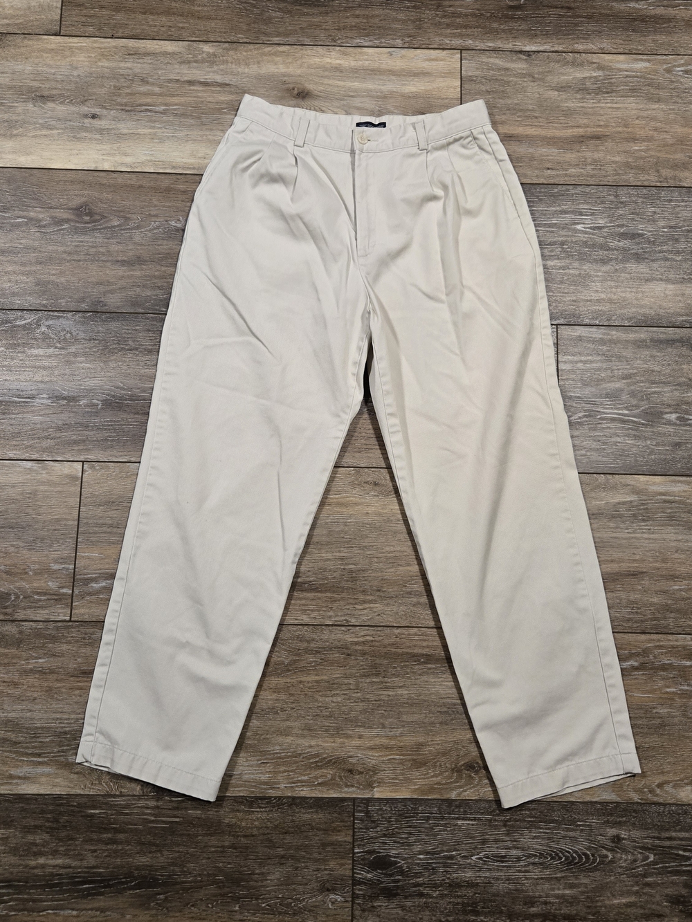 :Vintage Dockers Pleated Chino Pants Beige Khaki Women's Size 12 Short